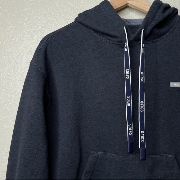 Figs Off Shift Hoodie Heathered Navy - Picture 5 of 11